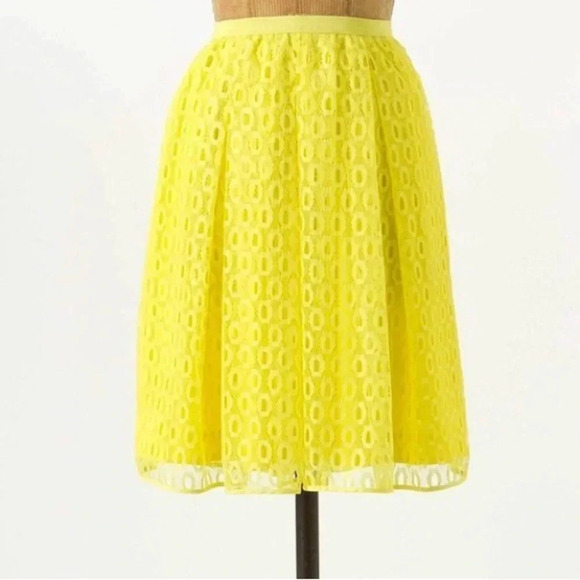 Maeve Dresses & Skirts - MAEVE by ANTHROPOLOGIE NWOT‎ Lawn Party Skirt in Yellow